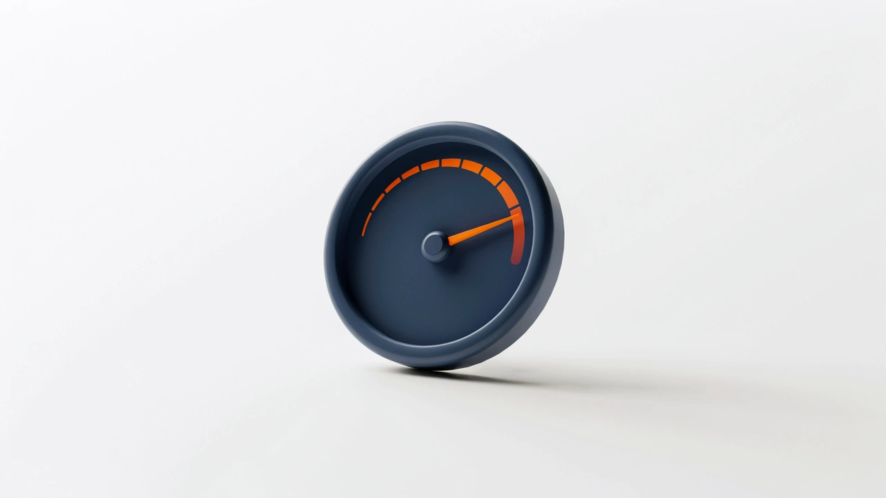 Compteur de vitesse stylisé, illustrant l'effet du choix du protocole VPN sur le débit